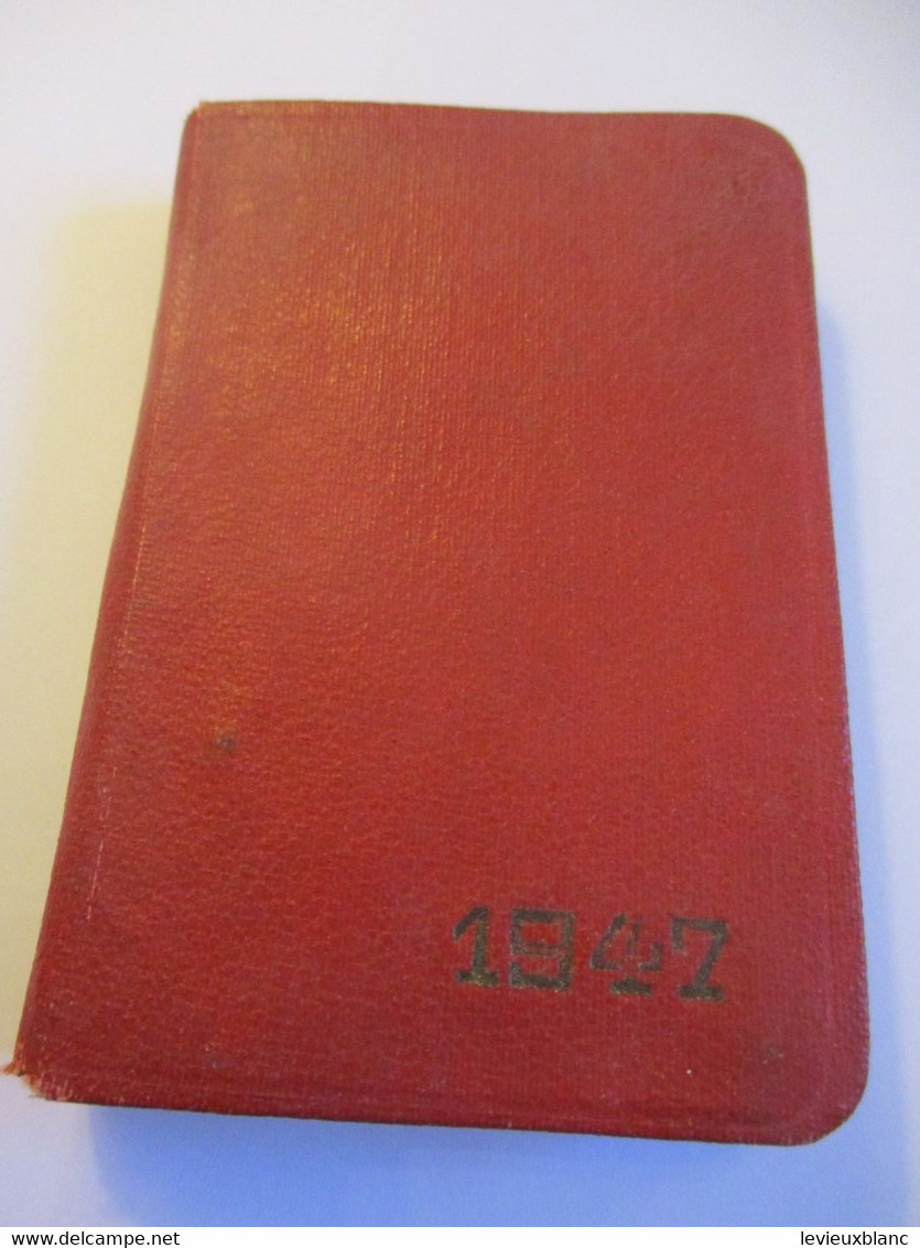 2 Petits Agendas Usagés /en L'état/  1945 - 1947       CAL501 - Petit Format : 1941-60