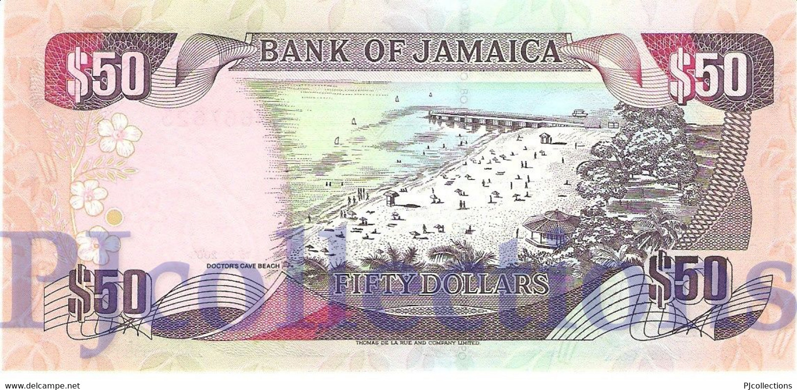 JAMAICA 50 DOLLARS 2003 PICK 79d UNC - Jamaica