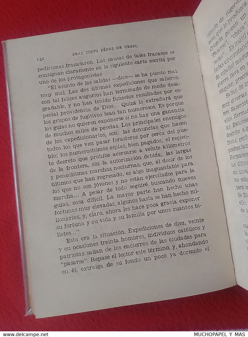 ANTIGUO LIBRO LOS MÁRTIRES DE LA IGLESIA TESTIGOS DE SU FE 1956 FRAY JUSTO PÉREZ DE URBEL ED. AHR ESPAÑA SPAIN, RELIGION - Religion & Occult Sciences