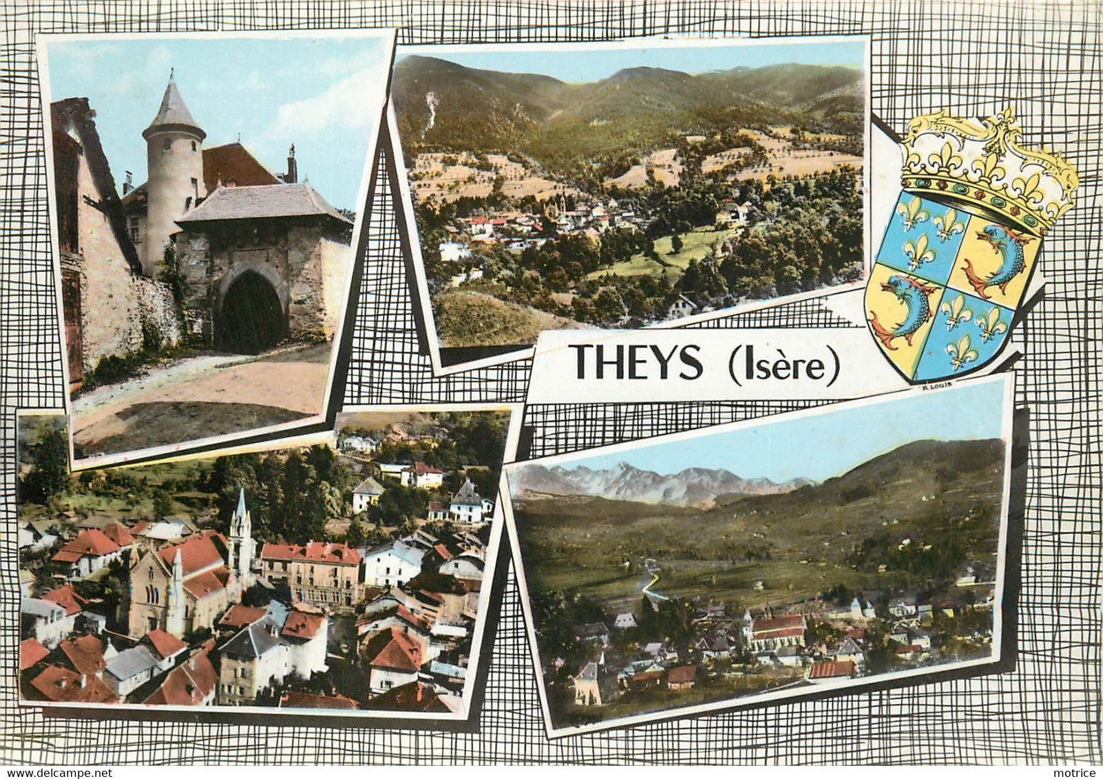 THEYS - Carte Multi-vues. - Theys