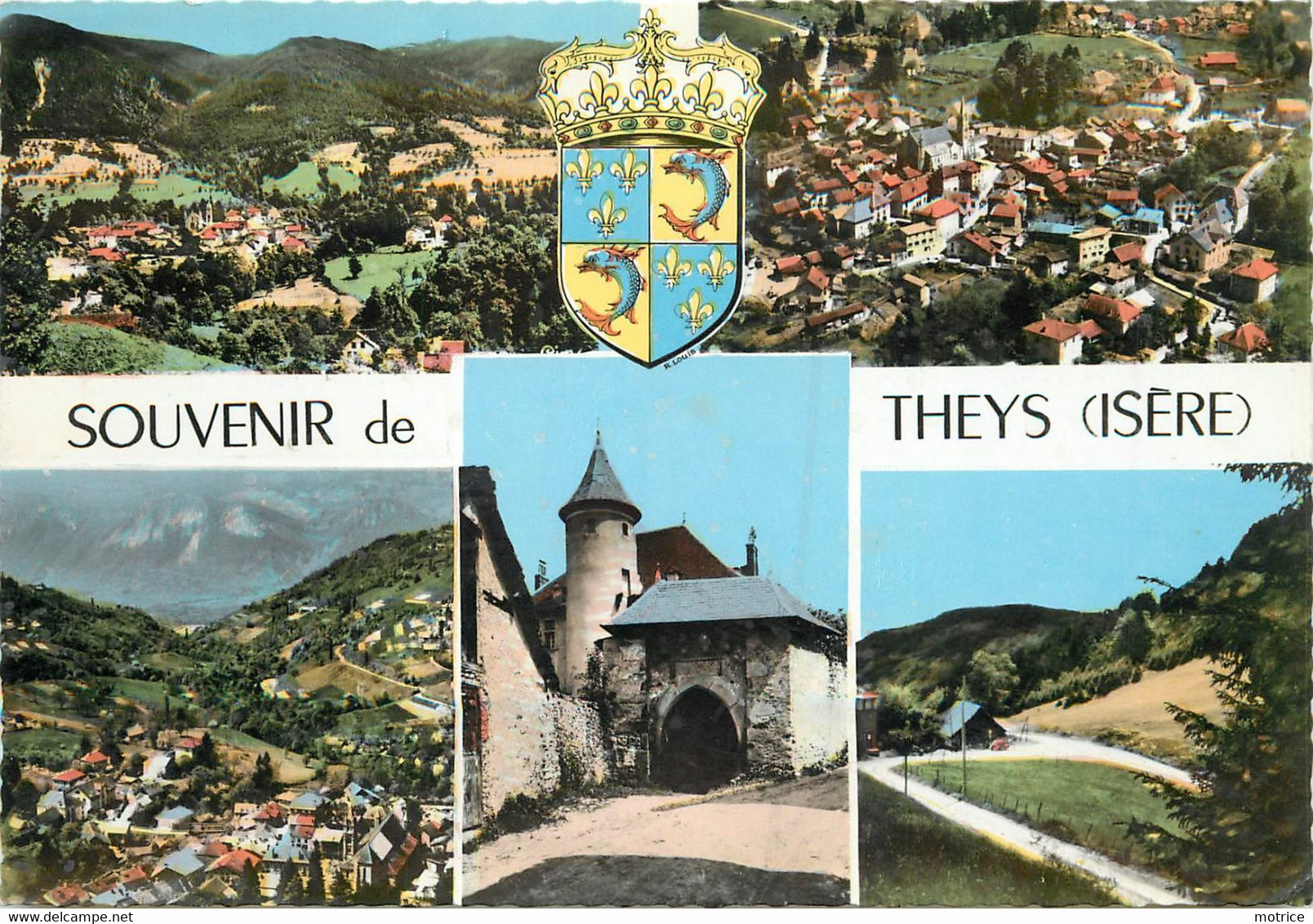 THEYS - Carte Multi-vues. - Theys