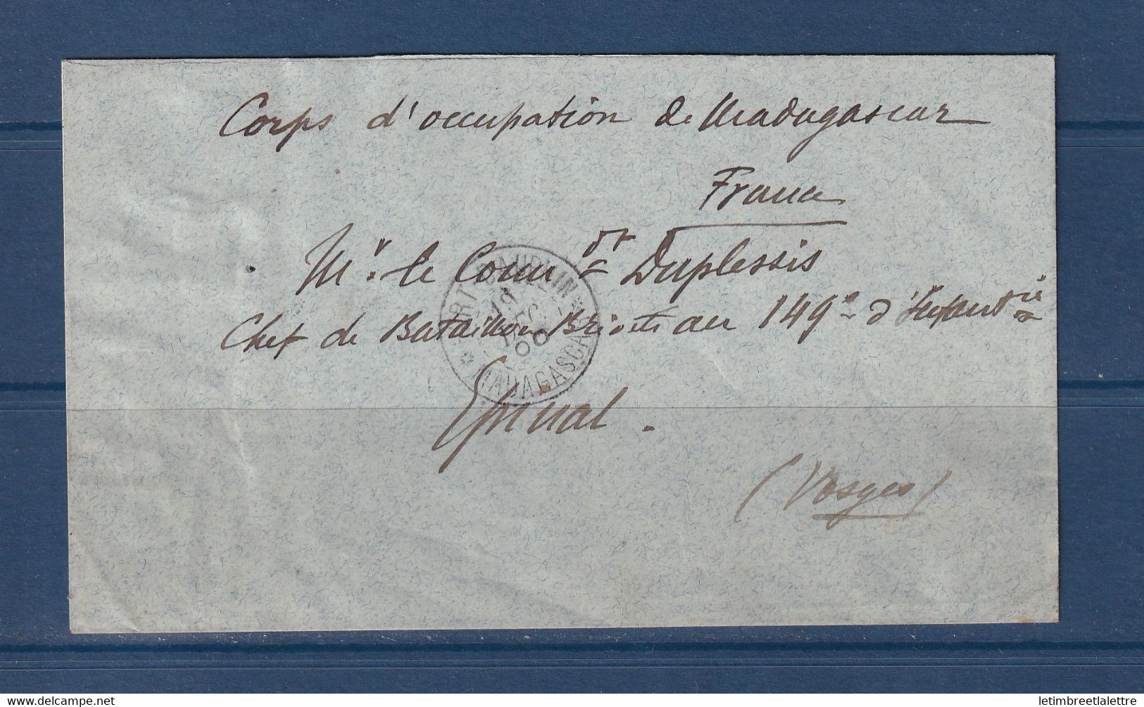 ⭐ Madagascar - Corps D'occupation De Madagascar - Pour Epinal - 1900 ⭐ - Lettres & Documents