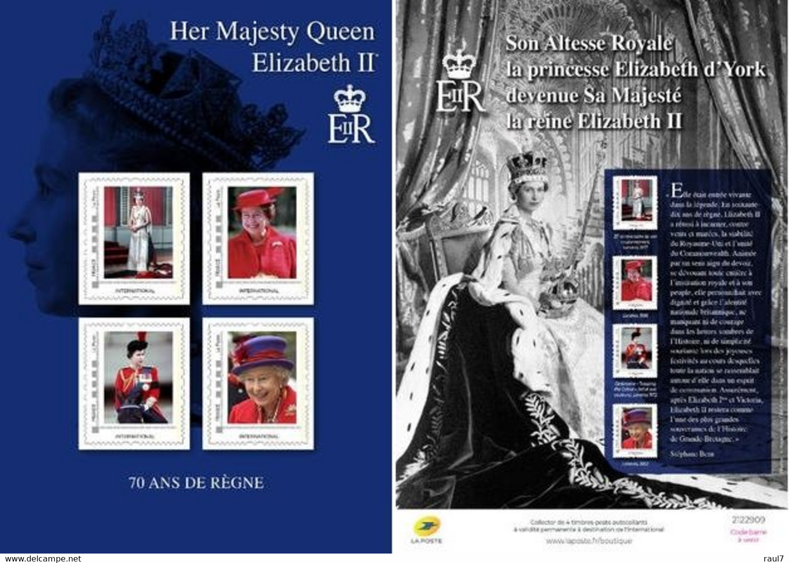 FRANCE  2022 - Hommage Reine Elisabeth II - Collector De 4 Timbres Neufs // Mnh - Collectors