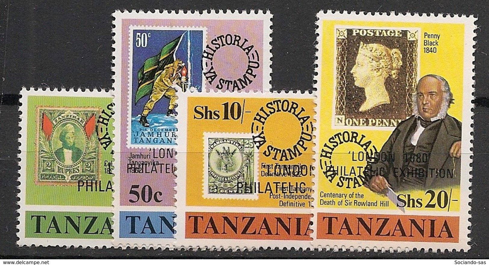 TANZANIA - 1980 - N°Mi.145 à 148 - Sir Rowland Hill - Neuf Luxe ** / MNH / Postfrisch - Rowland Hill