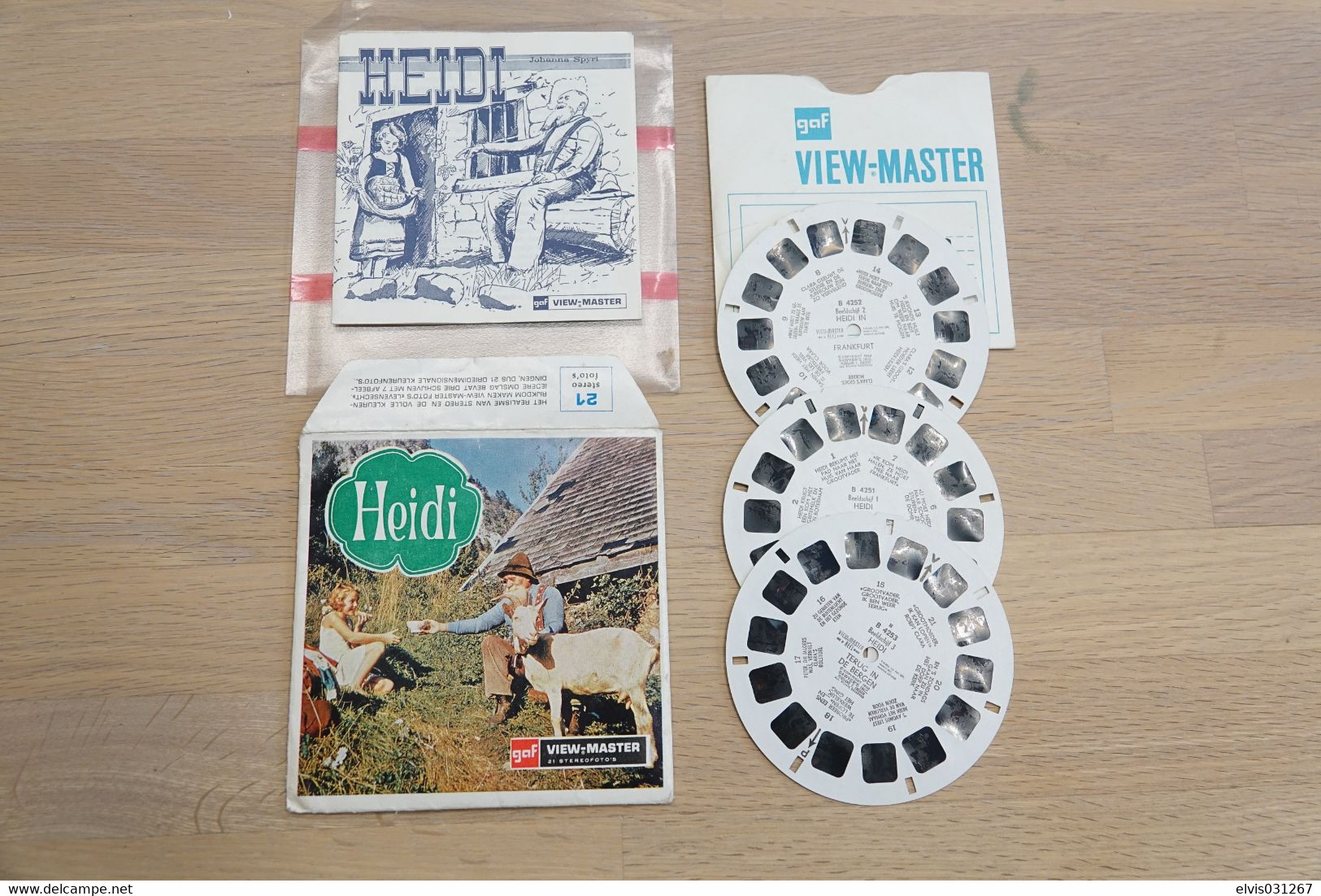 VIEW-MASTER Vintage Reels : GAF - Heidi - Original 19xx - Reels - Viewmaster - Stereoviewer - Visionneuses Stéréoscopiques