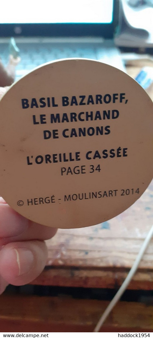 BASIL BAZAROFF Le Marchand De Canons L'oreille Cassée HERGE Moulinsart 2014 - Estatuas En Resina