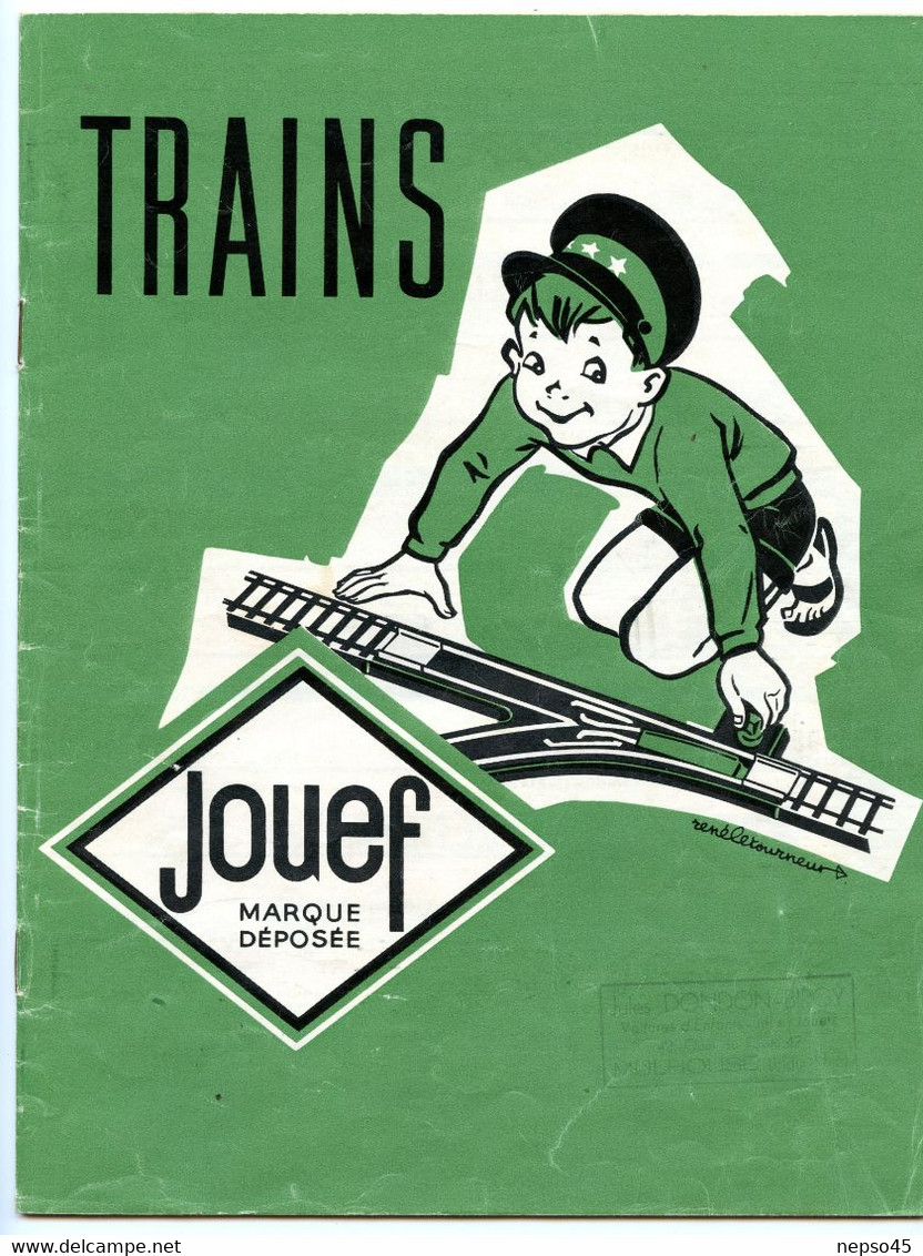 Catalogue.Trains Jouef.circuits électriques.Locomotives.Motrices.Rails électriques.super Wagons Voyageurs 1ère Classe. - Francese