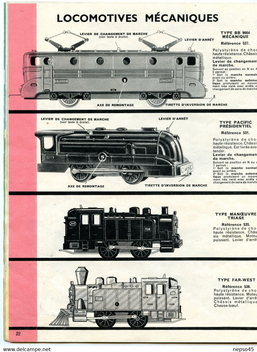 catalogue.Trains Jouef.circuits électriques.Locomotives.Motrices.Rails électriques.super wagons voyageurs 1ère classe.