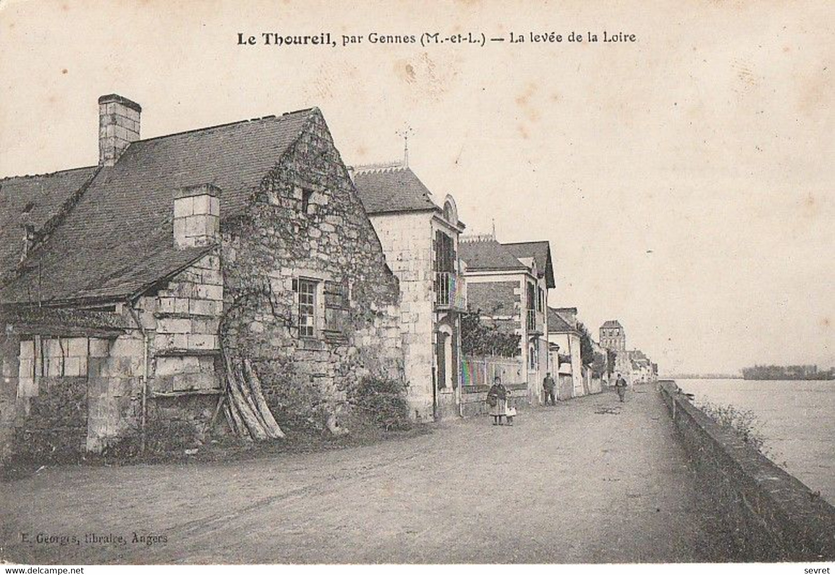 LE THOUREIL, Par Gennes. - La Levée De La Loire. Cliché RARE - Andere & Zonder Classificatie