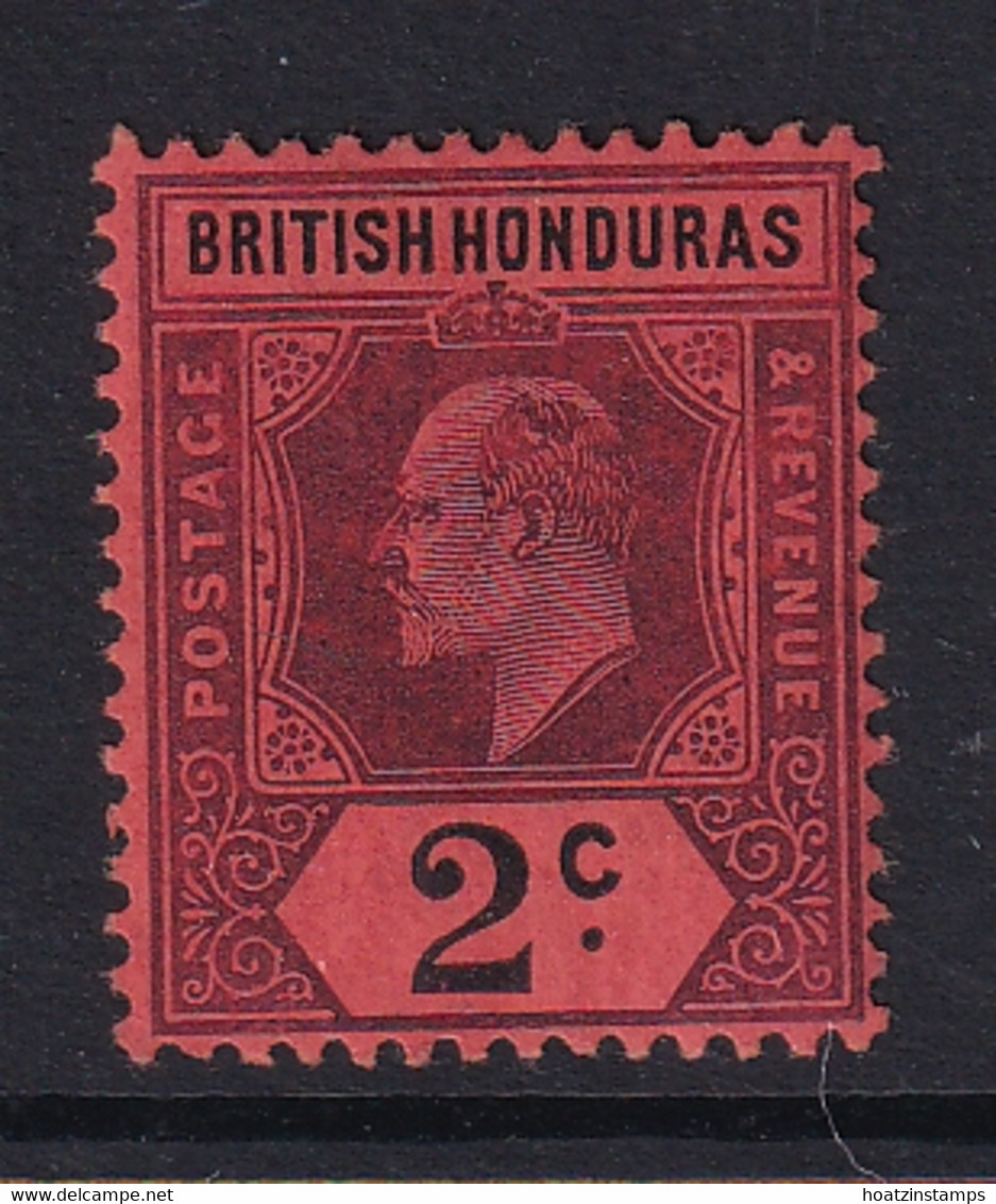British Honduras: 1904/07   Edward    SG85a    2c  [Chalk]  MH - Honduras Britannique (...-1970)