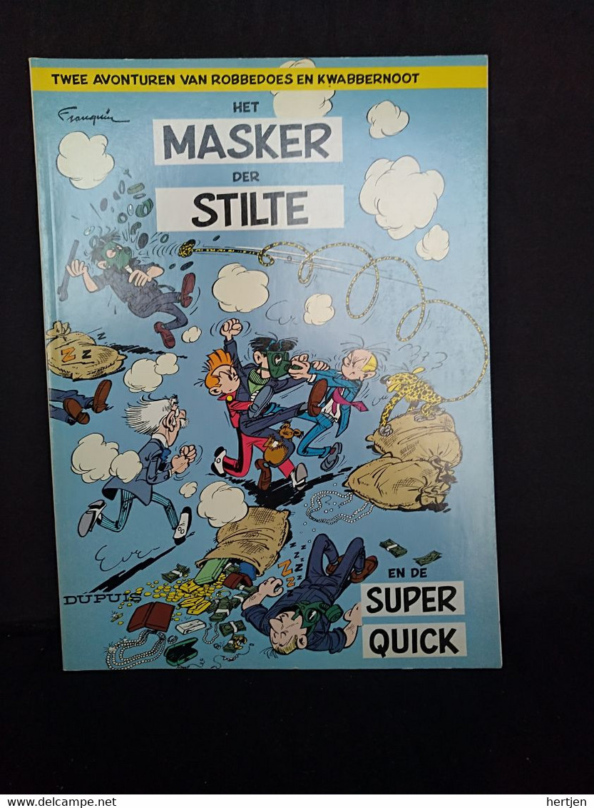 Masker Der Stilte  En De Super Quick  Robbedoes En Kwabbernoot Nr. 10 - Dupuis - Robbedoes En Kwabbernoot