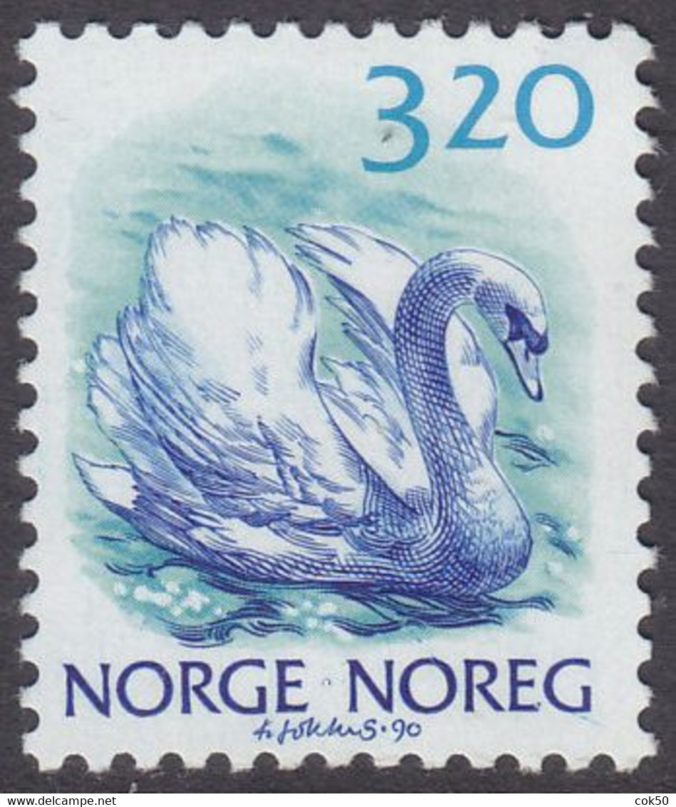 NORWAY 1990 «Swan - Cygnus Olor» Mi# 1038 MNH - Cygnes