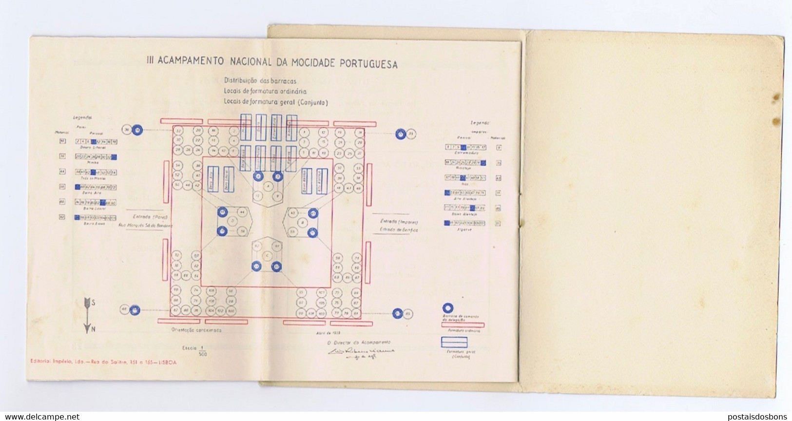 P37_I) Portugal Raro CONGRESSO NACIONAL DA MOCIDADE PORTUGUESA 1939 XIII ANO DA REVOLUÇÂO NACIONAL Programa Estado Novo - Livres Anciens