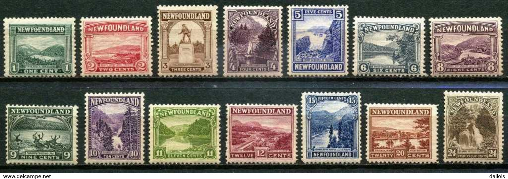 Canada - Province De Terre Neuve - 1923/24 - Sites Naturels - Neufs - 1908-1947