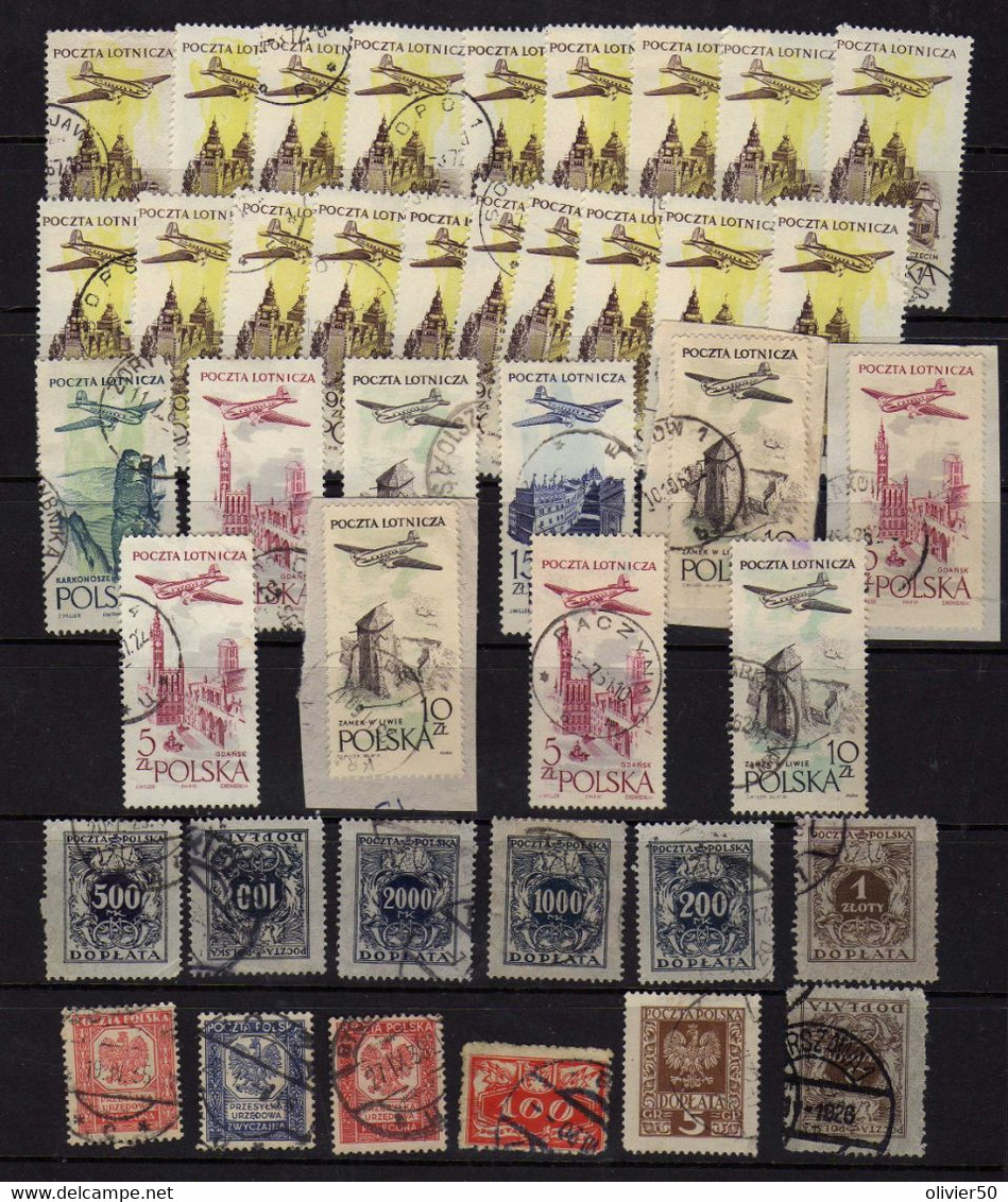 Pologne -Poste Aerienne - Taxe - Service - Obliteres - Used Stamps