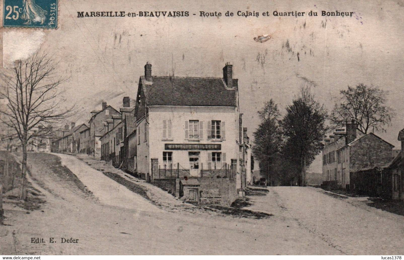 60 / MARSEILLE EN BEAUVAISIS / ROUTE DE CALAIS ET QUARTIER DU BONHEUR - Marseille-en-Beauvaisis