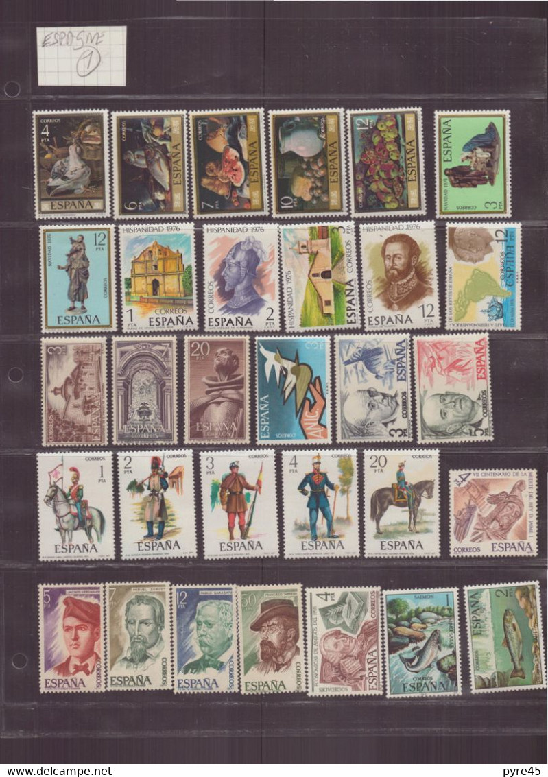 ESPAGNE LOT DE 145 TIMBRES ** ET * TOUTE PERIODE - Collections