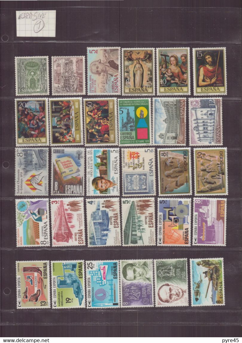 ESPAGNE LOT DE 141 TIMBRES **  TOUTE PERIODE - Collections