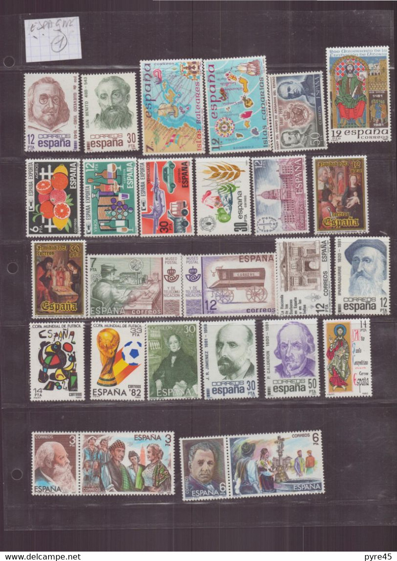 ESPAGNE LOT DE 141 TIMBRES **  TOUTE PERIODE