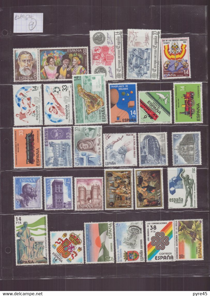 ESPAGNE LOT DE 141 TIMBRES **  TOUTE PERIODE