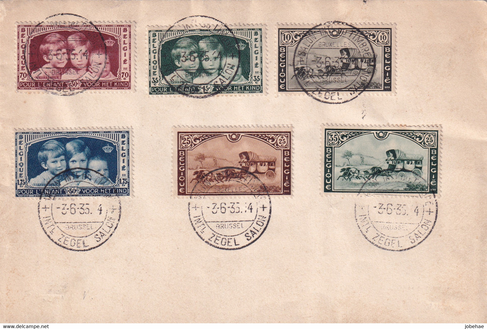 Belgie  FDC 404-406 + 407-409 - ....-1951