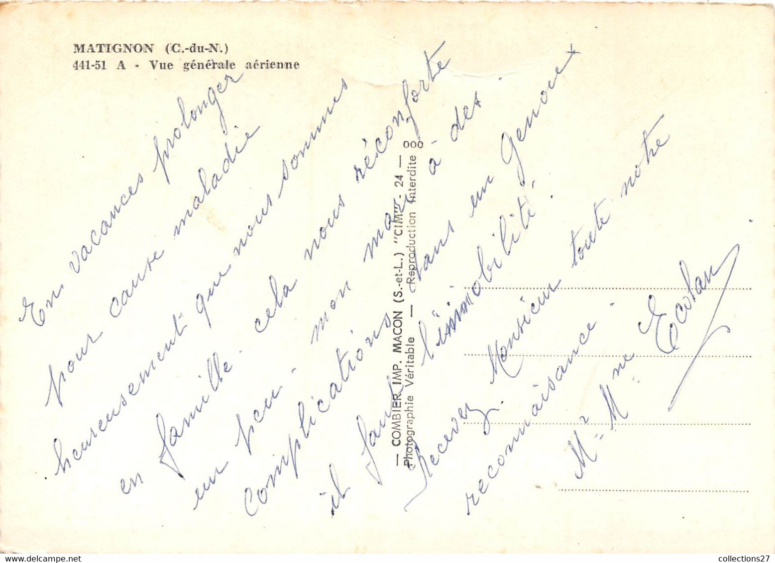 22-MATIGNON- VUE GENERALE AERIENNE - Autres & Non Classés