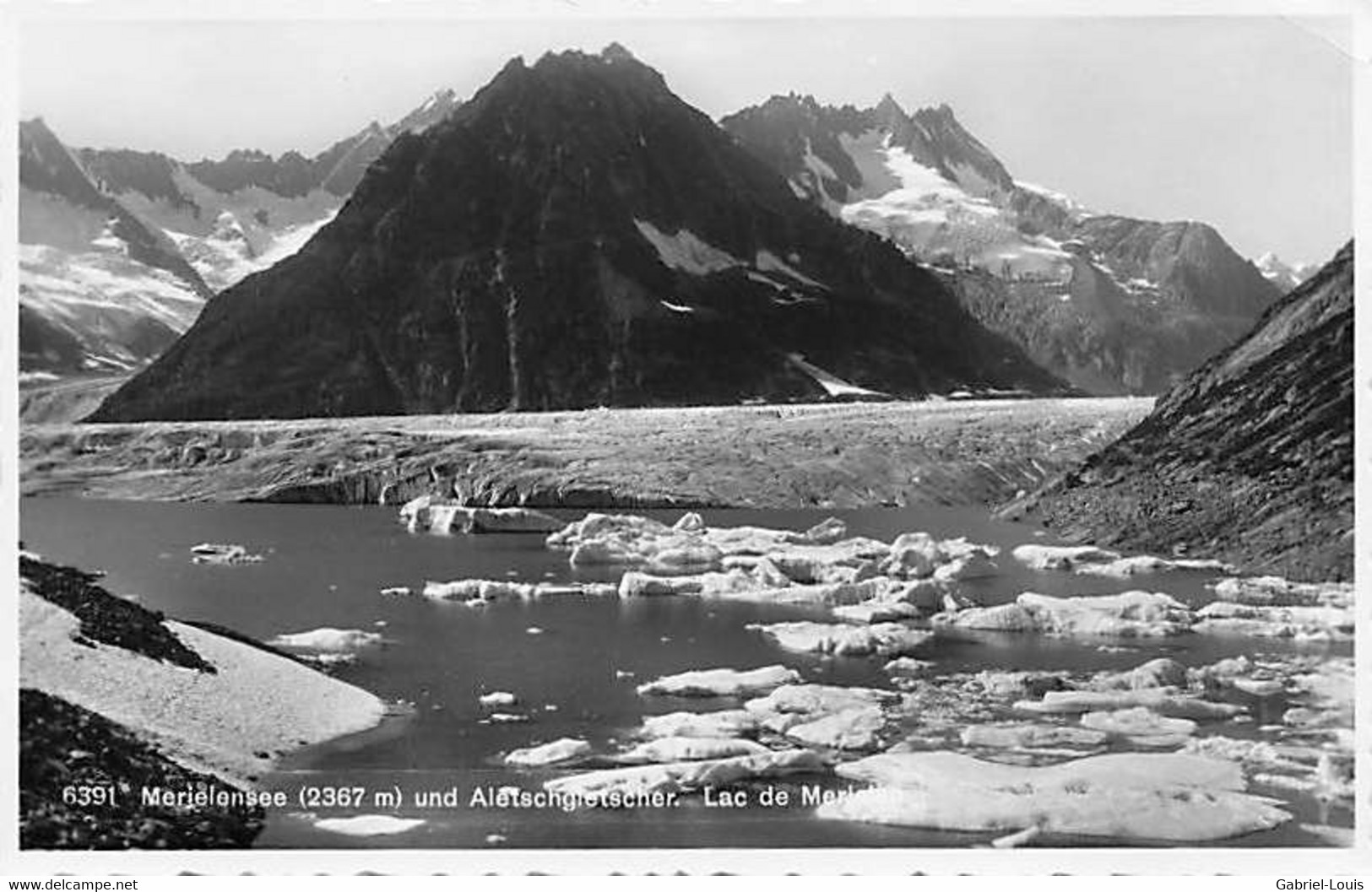 Merielensee Und Aletschgletscher Lac De Merielen Märjelensee Fiesch - Fiesch