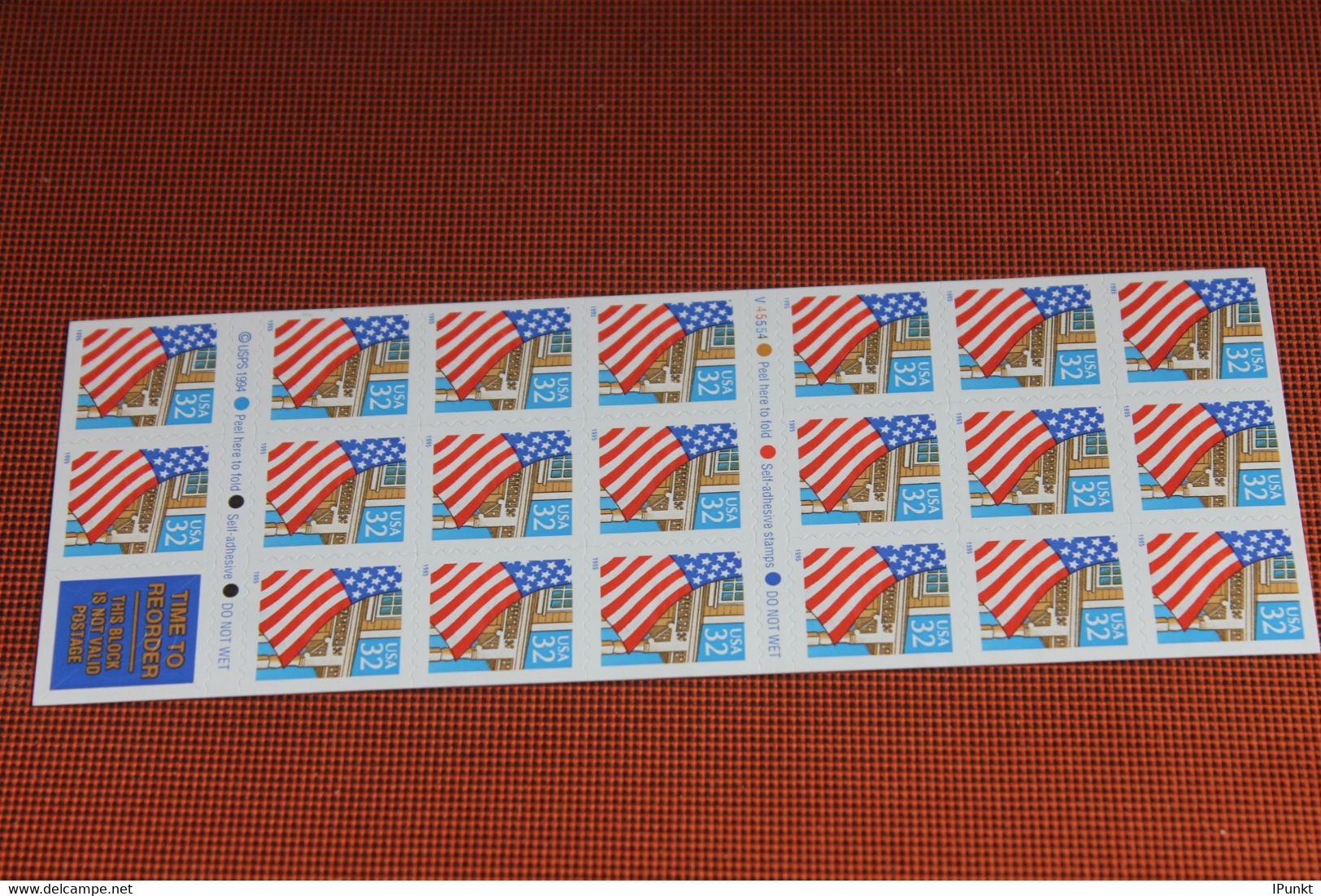 U.S.A. 1995, Flagge Vor Hausfassade; Folienblatt FB 22, MNH - Sonstige & Ohne Zuordnung