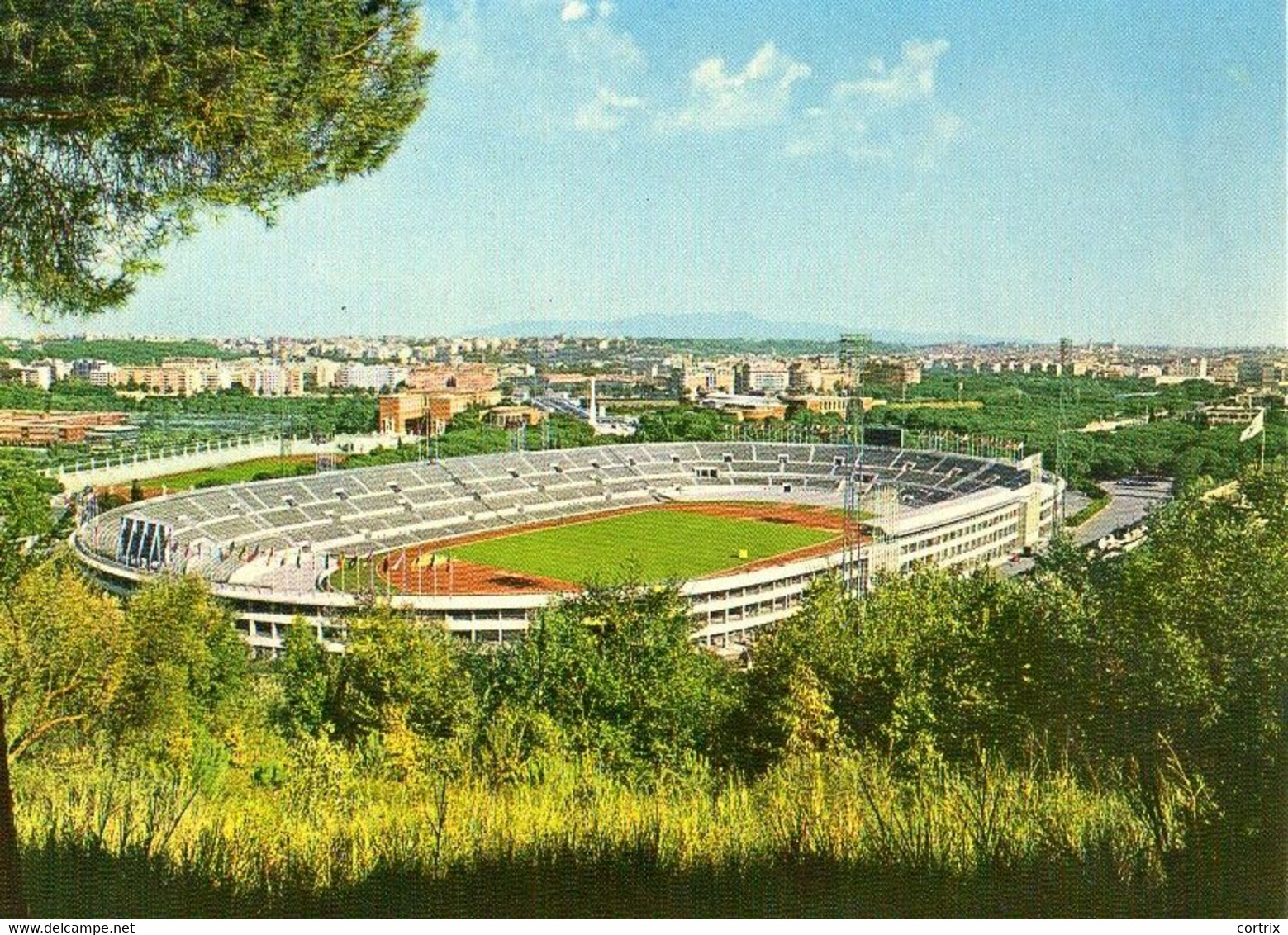 Postcard Rome Roma - Stadiums & Sporting Infrastructures