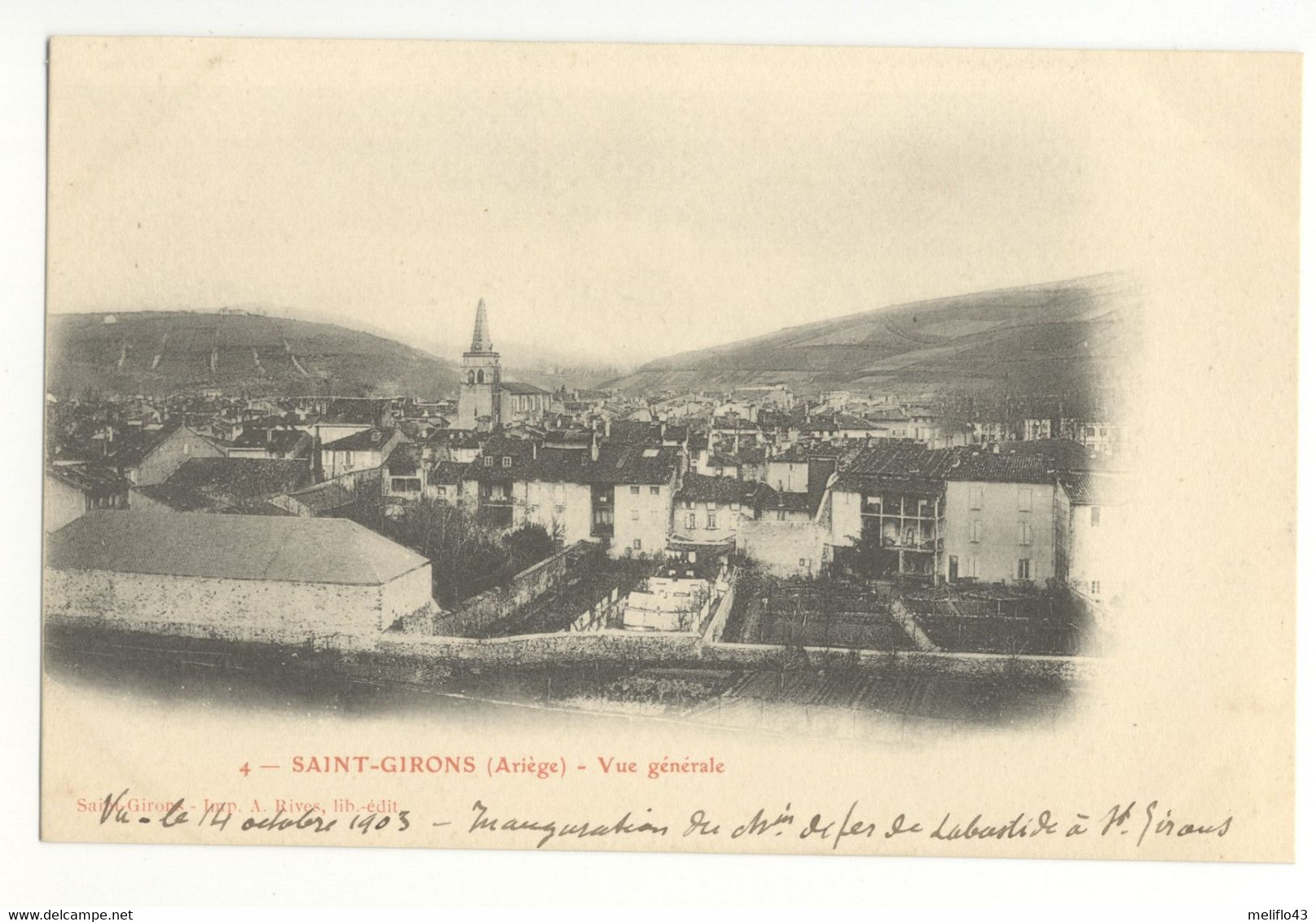 09/ CPA 1900 - Saint Girons - Vue Générale - Saint Girons