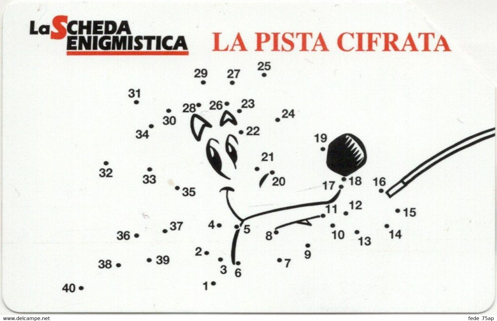 Scheda Telefonica TELECOM ITALIA "LA PISTA CIFRATA " - Catalogo Golden Lira N.1231, Usata - Pubbliche Figurate Ordinarie