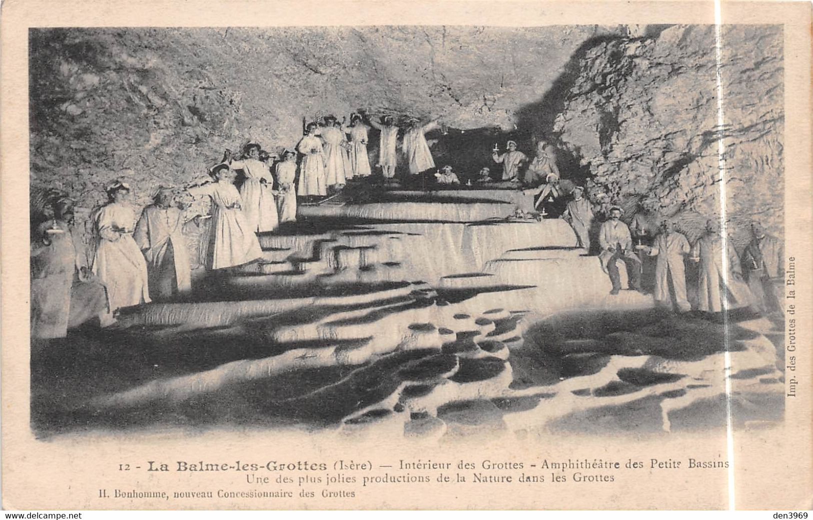 La BALME-les-GROTTES (Isère) - Intérieur Des Grottes - Amphithéâtre Des Petits Bassins - La Balme-les-Grottes