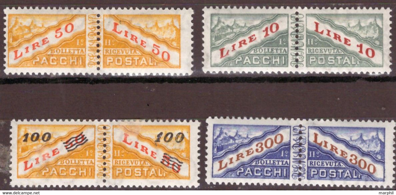 San Marino 1965 Pacchi Postali UnN°42/45 4v Cpl Set MNH/** Vedere Scansione - Paketmarken