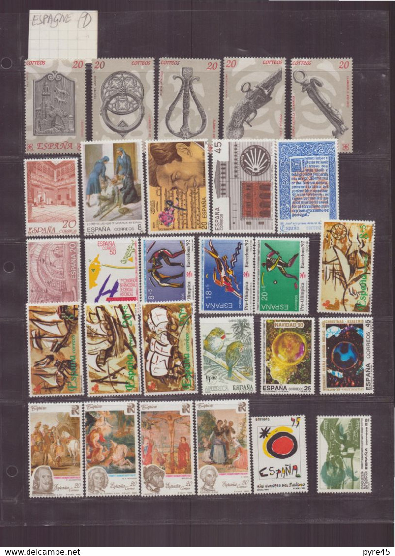 ESPAGNE LOT DE 134 TIMBRES **  TOUTE PERIODE - Collections