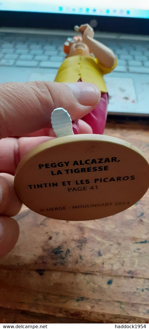 PEGGY ALCAZAR La Tigresse TINTIN Et Les Picaros HERGE Moulinsart 2014 - Statuettes En Résine