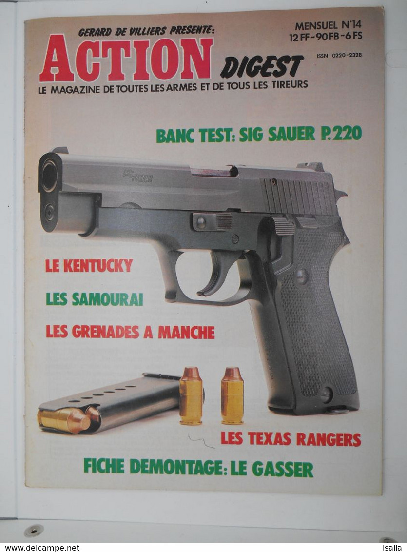 Revue Action Digest N°14 Le Sig P 220 Le Kentucky Démontage Gasser - Other & Unclassified