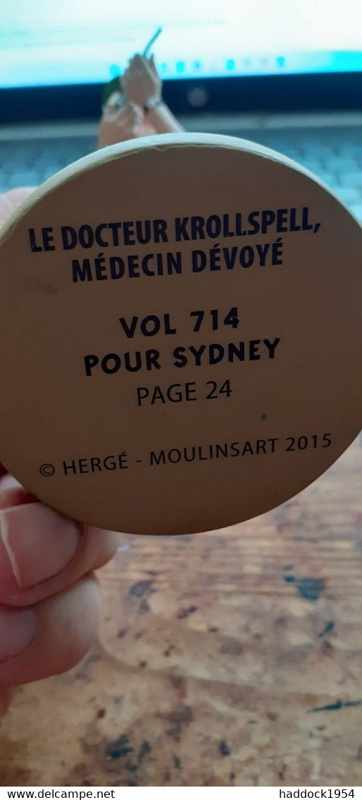 Le Docteur KROSPELL Médecin Dévoyé TINTIN Vol 714 Pour SydneyHERGE Moulinsart 2015 - Statues - Resin