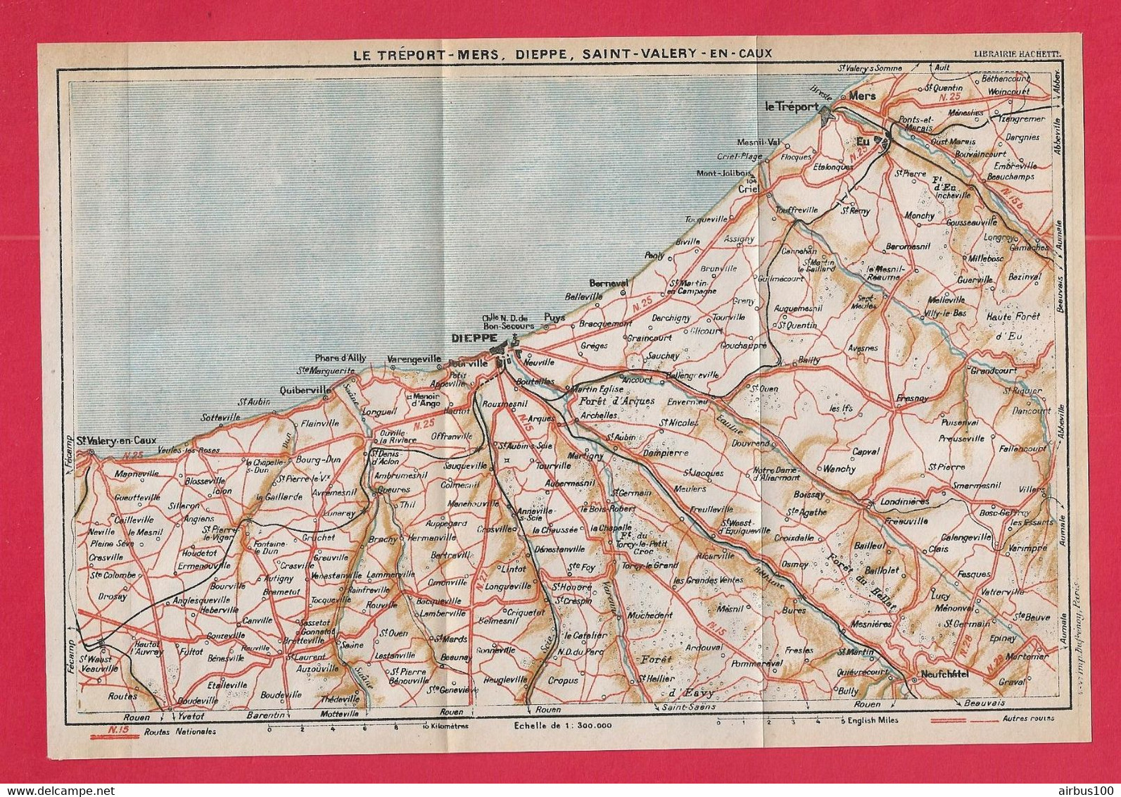 CARTE PLAN 1947 - LE TRÉPORT MERS DIEPPE SAINT VALÉRY EN CAUX - Carte Topografiche