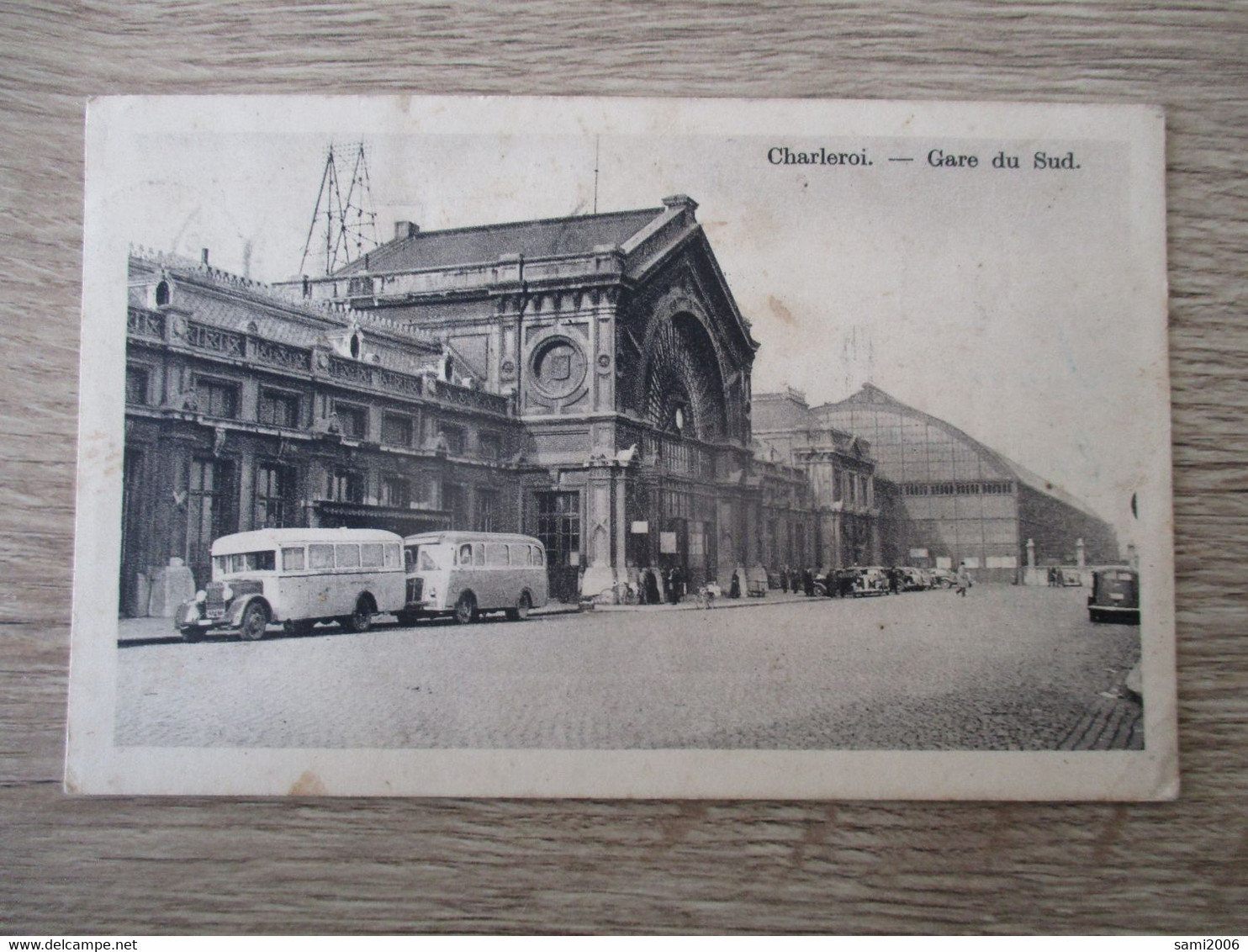 BELGIQUE CHARLEROI GARE DU SUD AUTOBUS ANCIENS - Charleroi