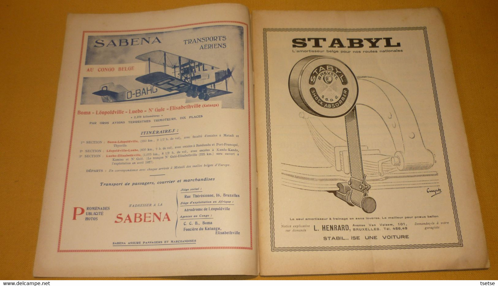 Revue " La Coquète De L'Air " - 1er Mai 1927 / Articles Pub Sabena , FN , SABCA, Shell - Altri & Non Classificati