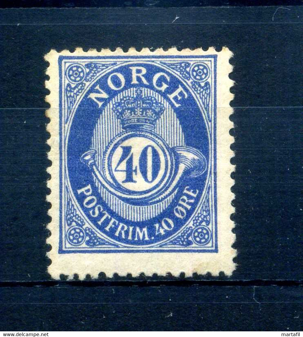1921-29 NORVEGIA N.96 * 40ore - Unused Stamps