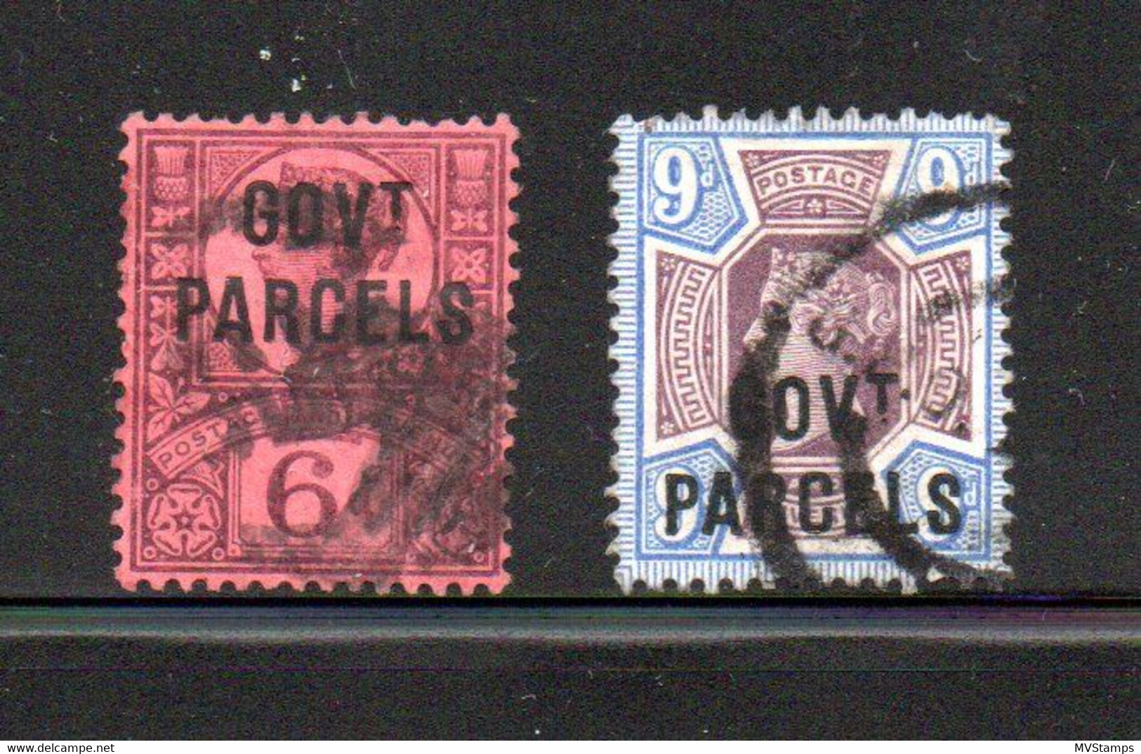 Grossbritannien 1887 Dienstmarke 29/30  "Govt.Parcel" Gebraucht - Service