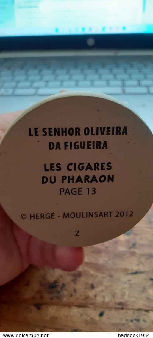 Le Senhor OLIVEIRA DA FIGUEIRA TINTIN Les Cigares Du Pharaon HERGE Moulinsart 2012 - Statuettes En Résine