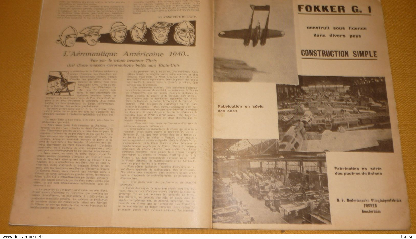 Revue " La Coquète De L'Air " - 1er Février 1940 / Articles Sur La Sabena, Pub : SABCA, Fokker - Other & Unclassified