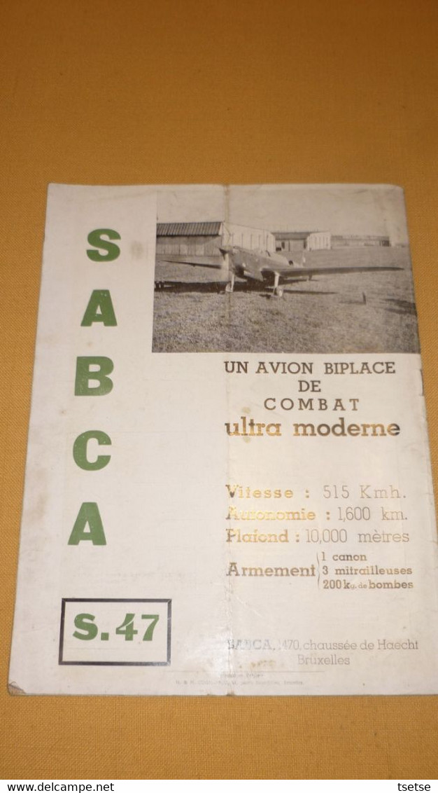 Revue " La Coquète de l'Air " - 1er Février 1940 / articles sur la Sabena, pub : SABCA, Fokker