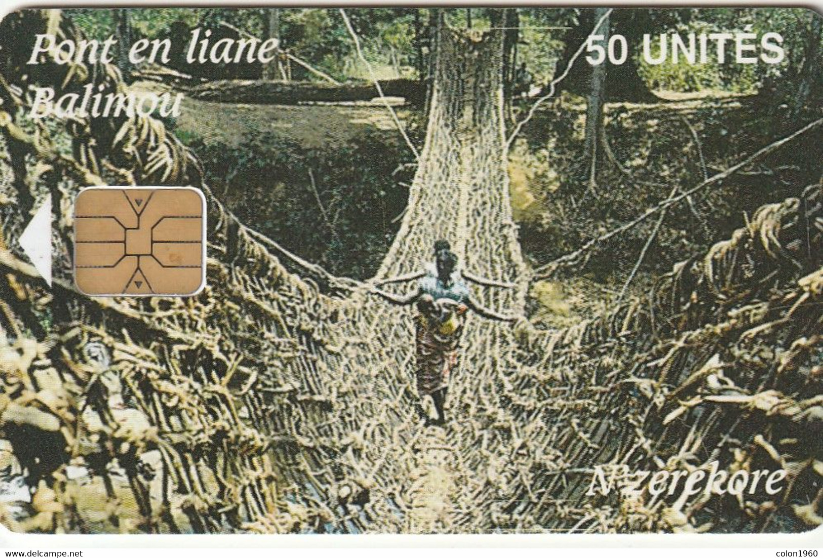 GUINEA. GN-SOT-0013D. Pont En Liane (Axalto Logo). 50U. (001) - Guinea