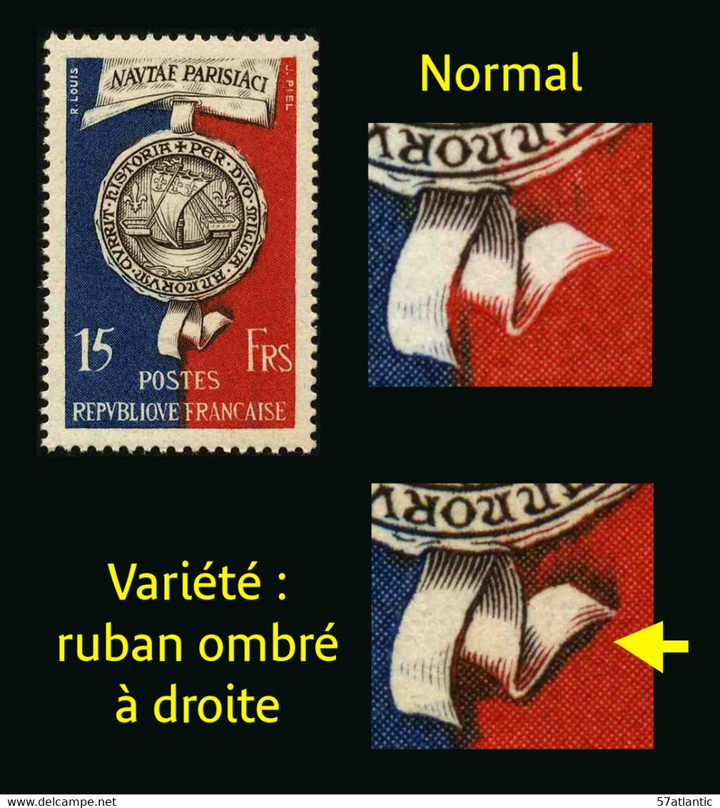 FRANCE - YT 906 ** - VARIETE RUBAN OMBRE A DROITE - 1 TIMBRE NEUF ** - Unused Stamps