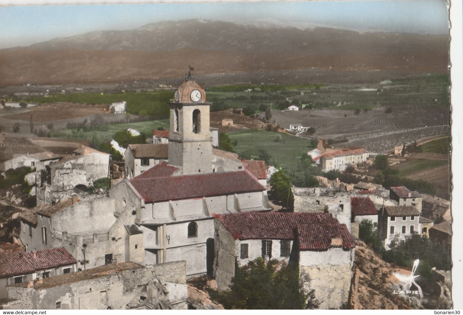 CPSM 84 MORMOIRON  VUE GENERALE  AERIENNE LE MONT-VENTOUX - Oppede Le Vieux