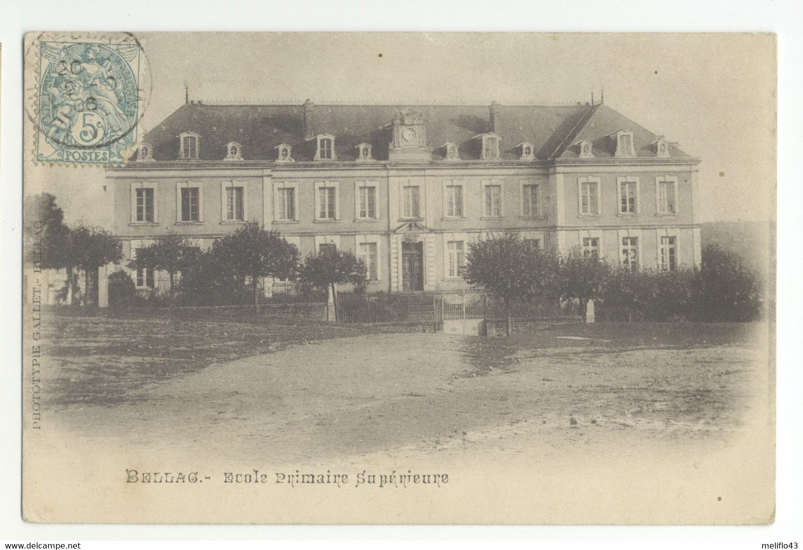 87/ CPA - Bellac - Ecole Primaire Supérieure - Bellac