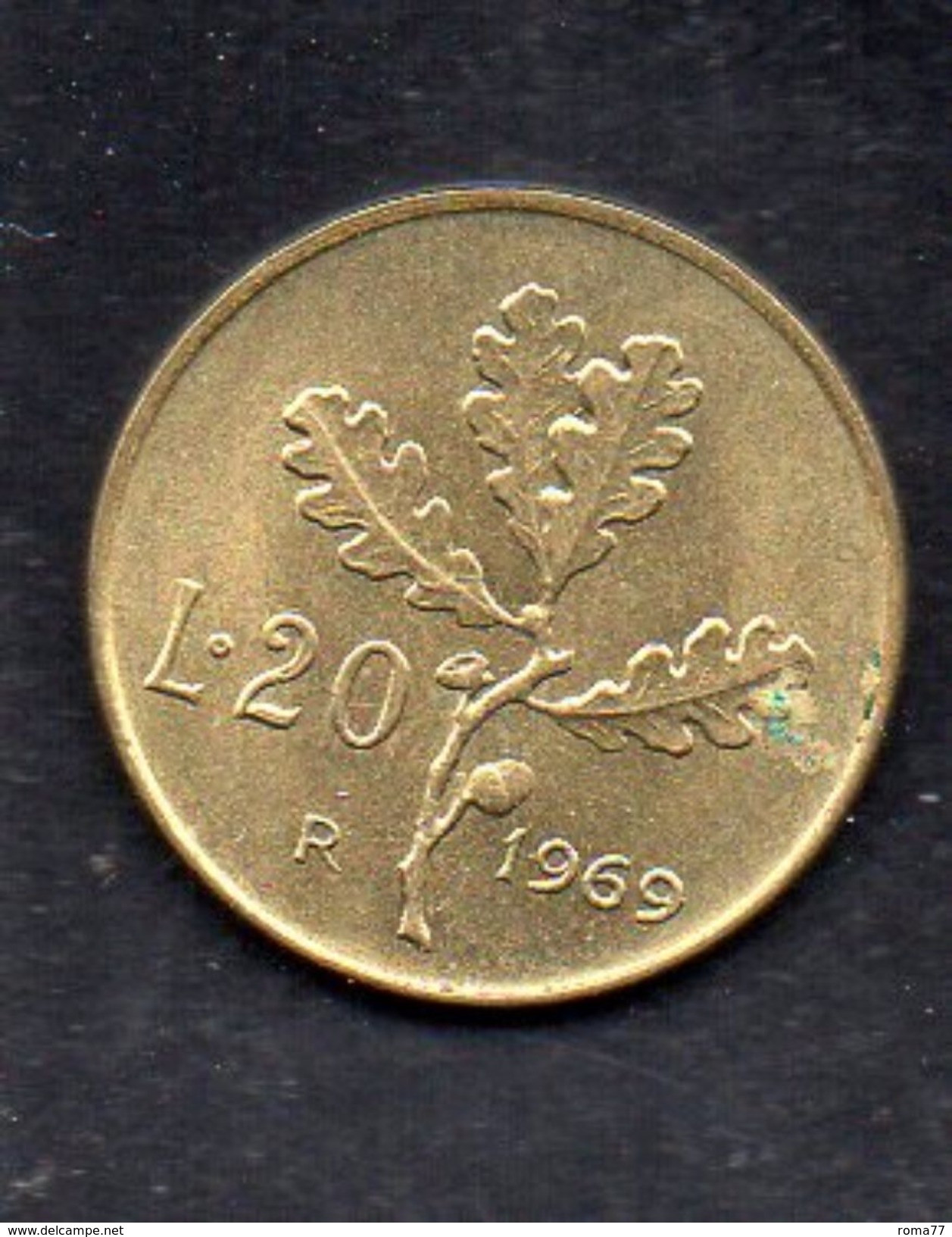RedF - ITALIA REPUBBLICA - 1969 Lire 20 - 20 Lire